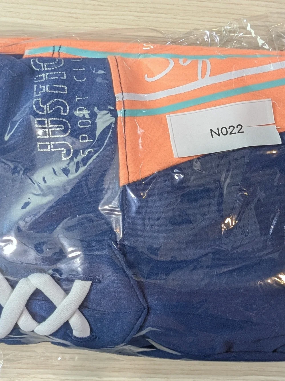 Justice Navy and Orange 'Softball' Athletic Leggings